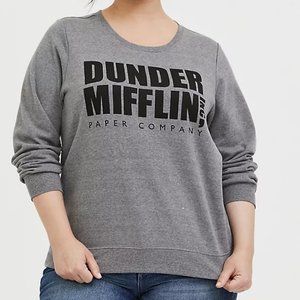 New Torrid "The Office" Gray Sweatshirt